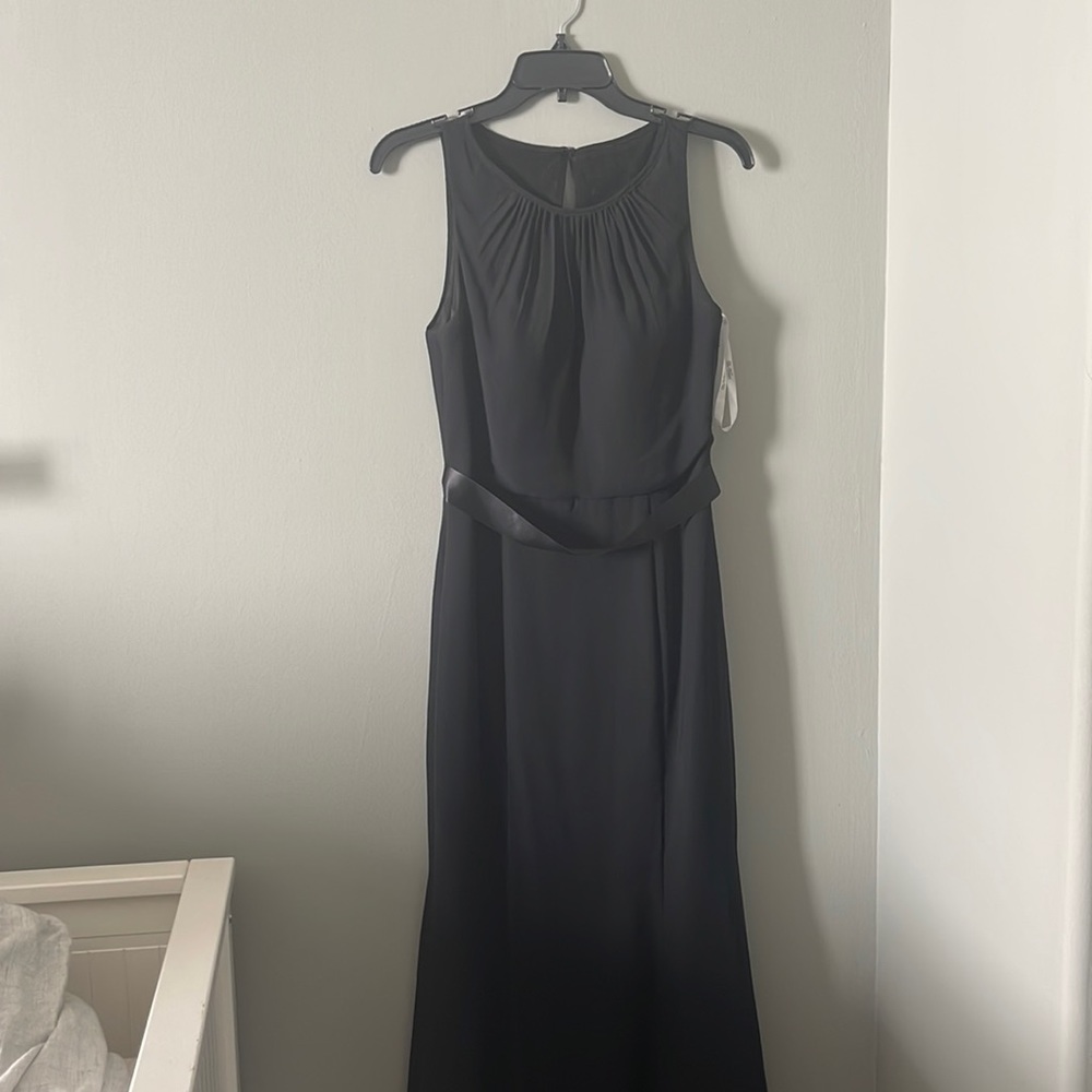 Da Vinci Bridesmaids Dress, Style 60295, black, size 6